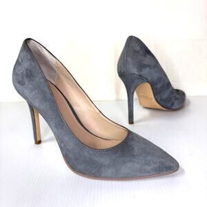 BOTKIER Marci Stiletto Heels Size 7.5 Suede Leather Pointy Toe Elegant Party